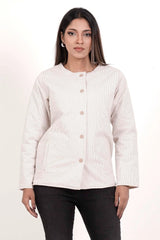 Women's Jacket (Khaki Stripe)