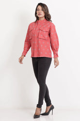 Women's Jacket (Coral Printed)