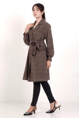 Women's Jacket (Brown Check)