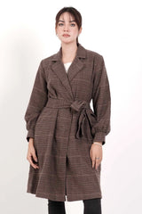 Women's Jacket (Brown Check)