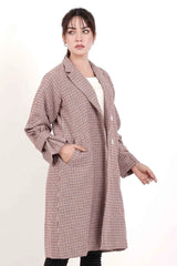 Women's Jacket (Brown Check)