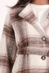 Women's Jacket (Brown Check)