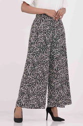 Women's Palazzo (Black Printed)