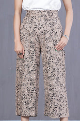 Women's Palazzo (Brown Printed)