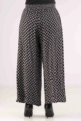 Women's Palazzo (Black Printed)