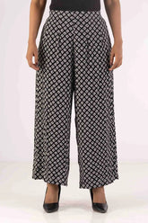 Women's Palazzo (Black Printed)