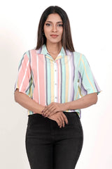 Women's Shirt (Stripe Print)