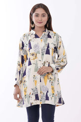 Women's Shirt (Navy Printed)