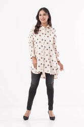 Women's Shirt (Cream Printed)