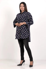 Women's Shirt (Navy Printed)