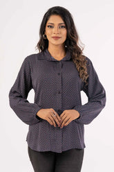 Women's Shirt (Navy Printed)