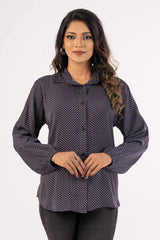 Women's Shirt (Navy Printed)
