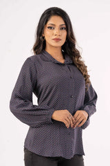 Women's Shirt (Navy Printed)