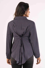 Women's Shirt (Navy Printed)