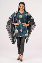 Women's Kaftan (Blue Printed)