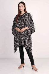 Women's Kaftan (Black Printed)