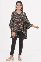 Women's Casual Tops (Black Printed)