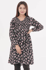 Women's Casual Tops (Black Printed)