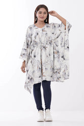 Women's Kaftan (Grey Printed)