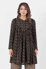 Women's Casual Tops (Black Printed)