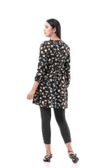 Women's Casual Tops (Black Printed)