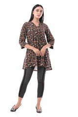 Women's Casual Tops (Black Printed)