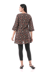 Women's Casual Tops (Black Printed)