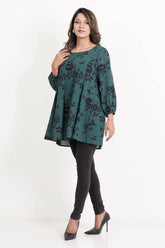 Women's Casual Tops (Green Printed)