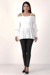 Women's Casual Tops (White)