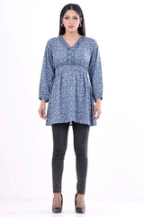 Women's Casual Tops (Blue Printed)
