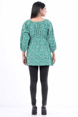 Women's Casual Tops (Green Printed)