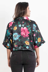 Women's Casual Tops (Black Printed)