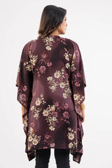 Women's Kaftan (Wine Print)