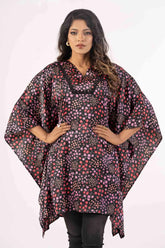 Women's Kaftan (Black Printed)