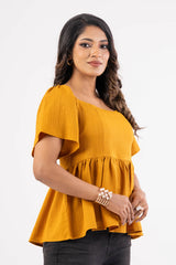 Women's Casual Tops (Mustard)