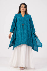Women's Casual Tops (Teal Printed)