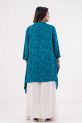Women's Casual Tops (Teal Printed)