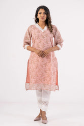 Women's Ethnic Tops (Coral Printed)