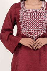 Women's Ethnic Tops (Maroon)