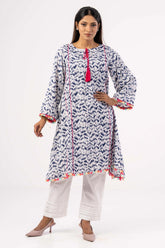 Women's Ethnic Tops (White Printed)