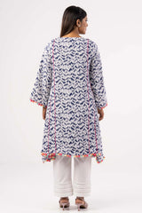 Women's Ethnic Tops (White Printed)