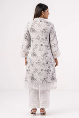 Women's Ethnic Tops (Grey Printed)