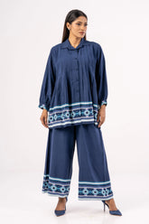 Women's Ethnic Tops (Set) (Navy Printed)