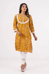 Women's Ethnic Tops (Yellow Printed)