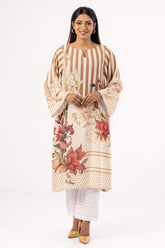 Women's Ethnic Tops (Beige Printed)