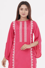 Women's Ethnic Tops (Pink)