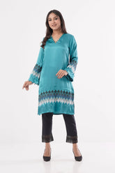 Women's Ethnic Tops (Teal Blue)