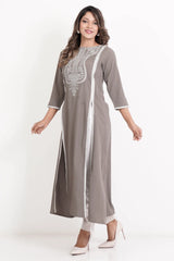 Women's Ethnic Tops (Grey)