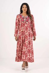 Women's Ethnic Tops (Maroon Print)
