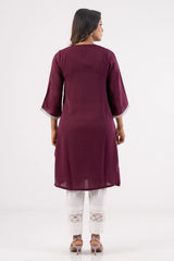 Women's Ethnic Tops (Dk. Maroon)